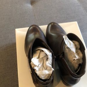 Anne Klein leater boots Brand new